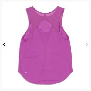 Purple Lululemon mesh cut out sculpt tank top size 6 Excellent condition
